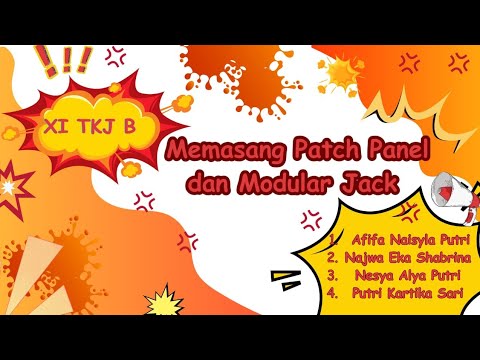 TUTORIAL MEMASANG PATCH PANEL DAN MODULAR JACK - YouTube