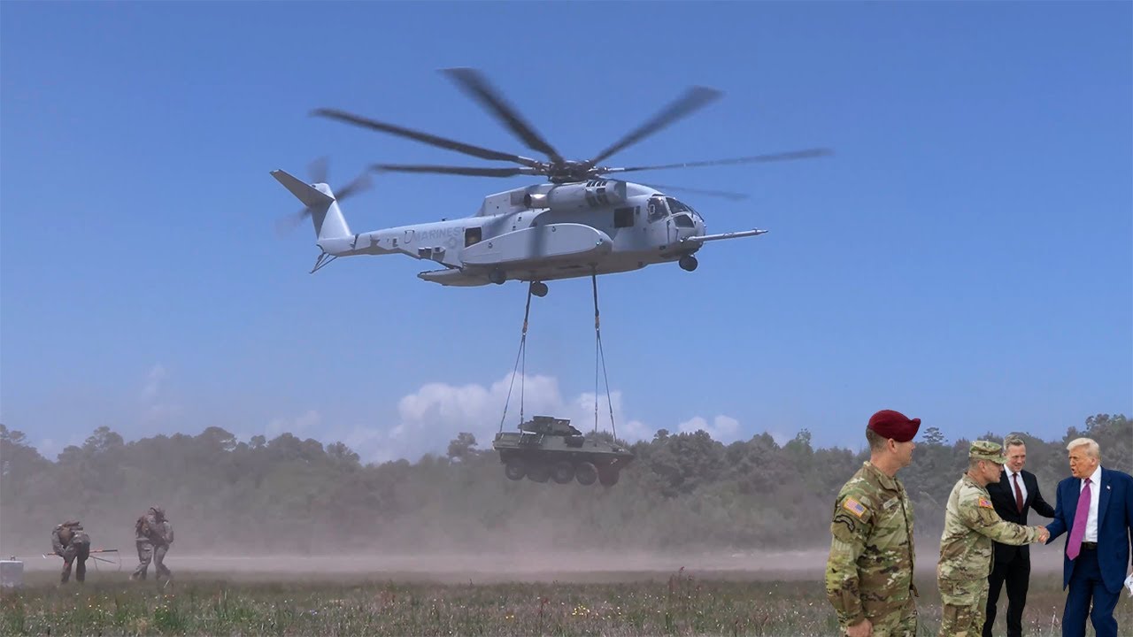High Level! President Trump Observes US Marines in Real-World Scenarios