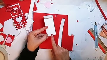 Exploding box waterfall photo gift box