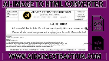 Online & Offline Data Entry Image To HTML Conversion Software