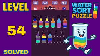 Water Sort Puzzle – Level 54 | Fast & Clean Solution