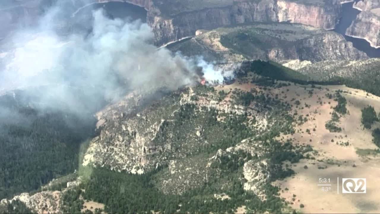 Crews responding to fire on Crow reservation