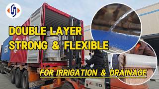 PVC Layflat Hose  Double Layer Water Discharge Hose for Irrigation & Drainage