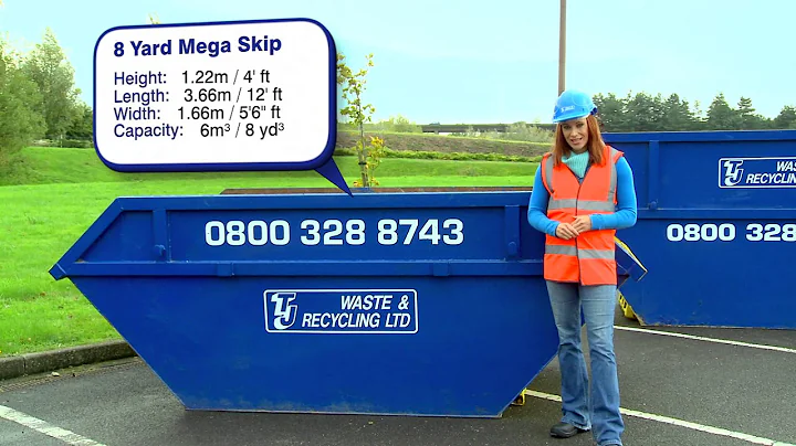 Skip Hire Info - 8 Cubic Yard 'Mega' Skip - Available from TJ Waste