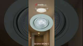Vidéo - Spot &agrave; LED MONI C 5W WW argent