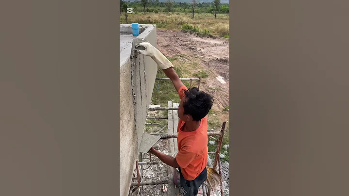Plastering skill #shorts #shortsfeed #satisfying #plaster
