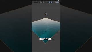 Make water ripples in Blender 🌊🔥 #blendertutorial #blender3d
