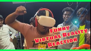 Funny virtual reality reaction | VR WORLD | Velankanni | virtual reality game | #funnyvideo #virtual