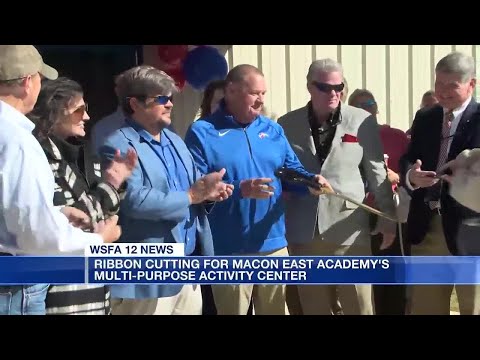 Ribbon cutting for Macon East Academy's multi-purpose activity center