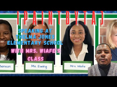 Career Day at Thelma Jones Elementary School | Inspiring Young Minds with Taj Markale #ipaintbytaj