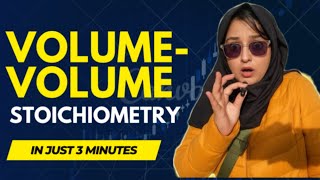 Volume-Volume Stoichiometry Made Easy Step-By-Step Numericals Chemistry Tutorial