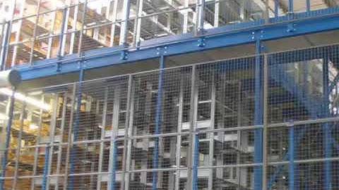ECS warehouse milti tier racking