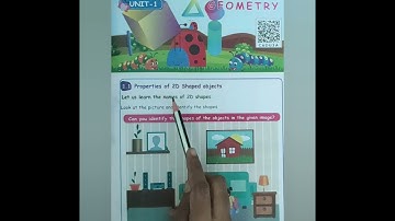 4th Std Maths |Term1 |Unit 1 Geometry (Page 1 ) properties of 2 D  Shaped Objects