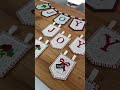 Elegant Holly Joy Christmas Bunting #Joy #HappyHolidays #ChristmasBunting #InTheHoop