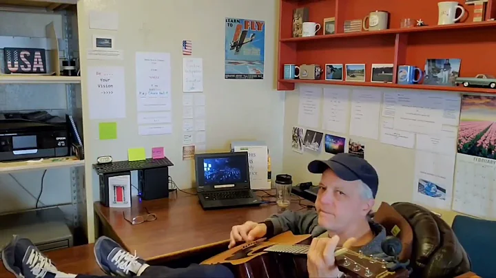 Me, Larry C. playing along with  MercyMe song