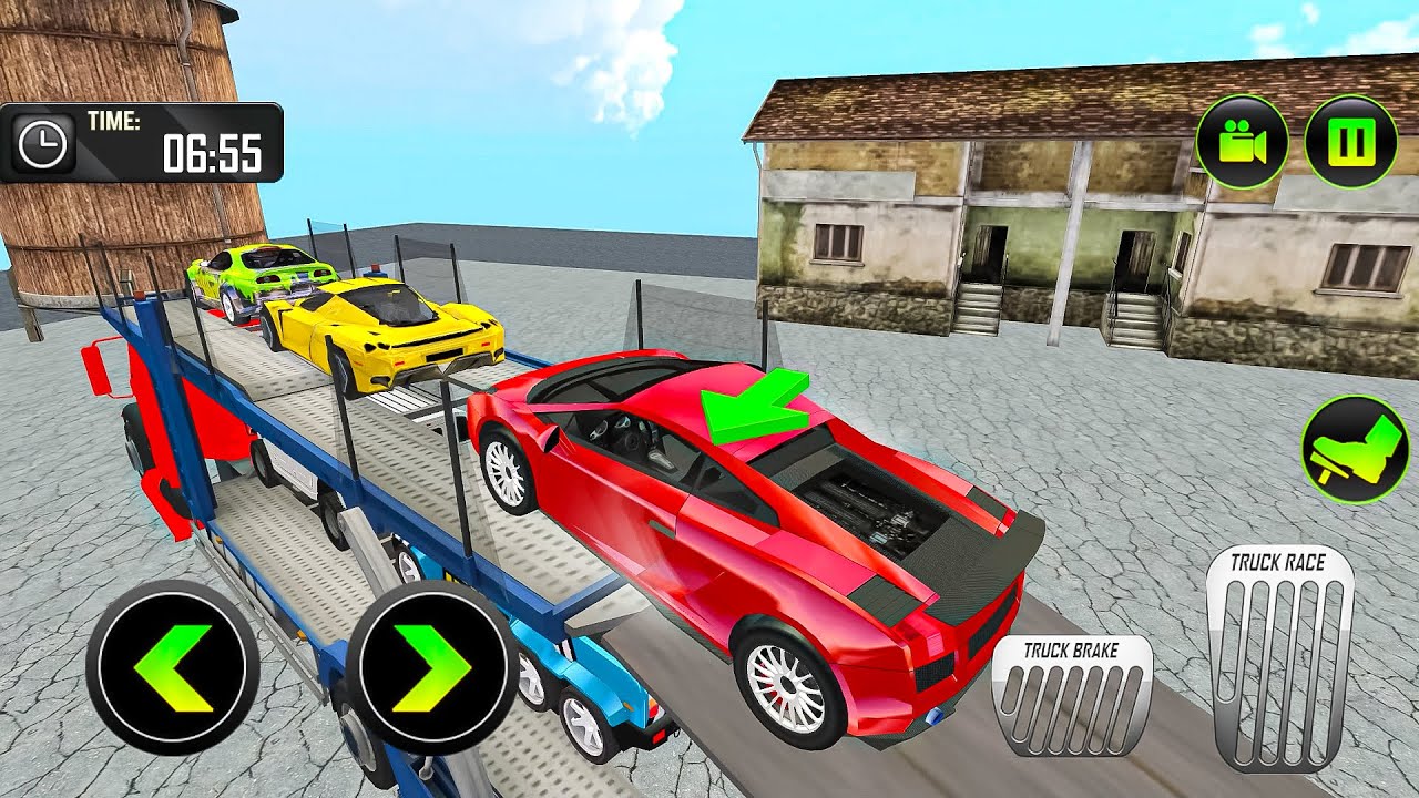 Car Transporter Euro Truck Simulator 2022 - Trailer Truck Driver | Gameplay Android