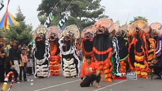 NET. JATIM - RIBUAN PENARI BARONG MERAYAKAN HARI JADI KOTA KEDIRI KE-1212