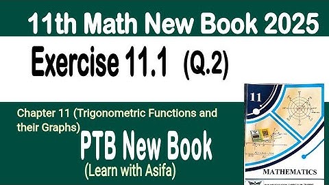 Class 11th Math New Book Exercise 11.1 Q2-Exercise 11.1 Q2-Math 11 class Math New Book 11.1