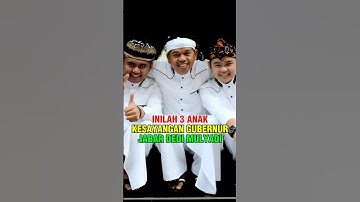 3 ANAK KESAYANGAN GUBERNUR JAWA BARAT DEDI MULYADI
