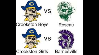 Crookston Pirate Boys Basketball vs Roseau & Crookston Girls Basketball vs Barnesville (2/19/26)