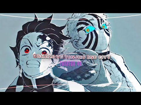 Akaza Vs Tanjiro And Giyu Manga Animation Twixtor 4k Demonslayer Twixtor 4k 