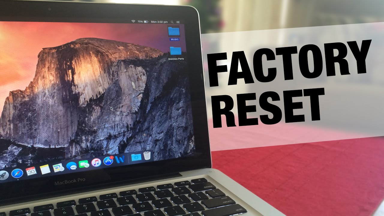 how to factory reset macbook pro