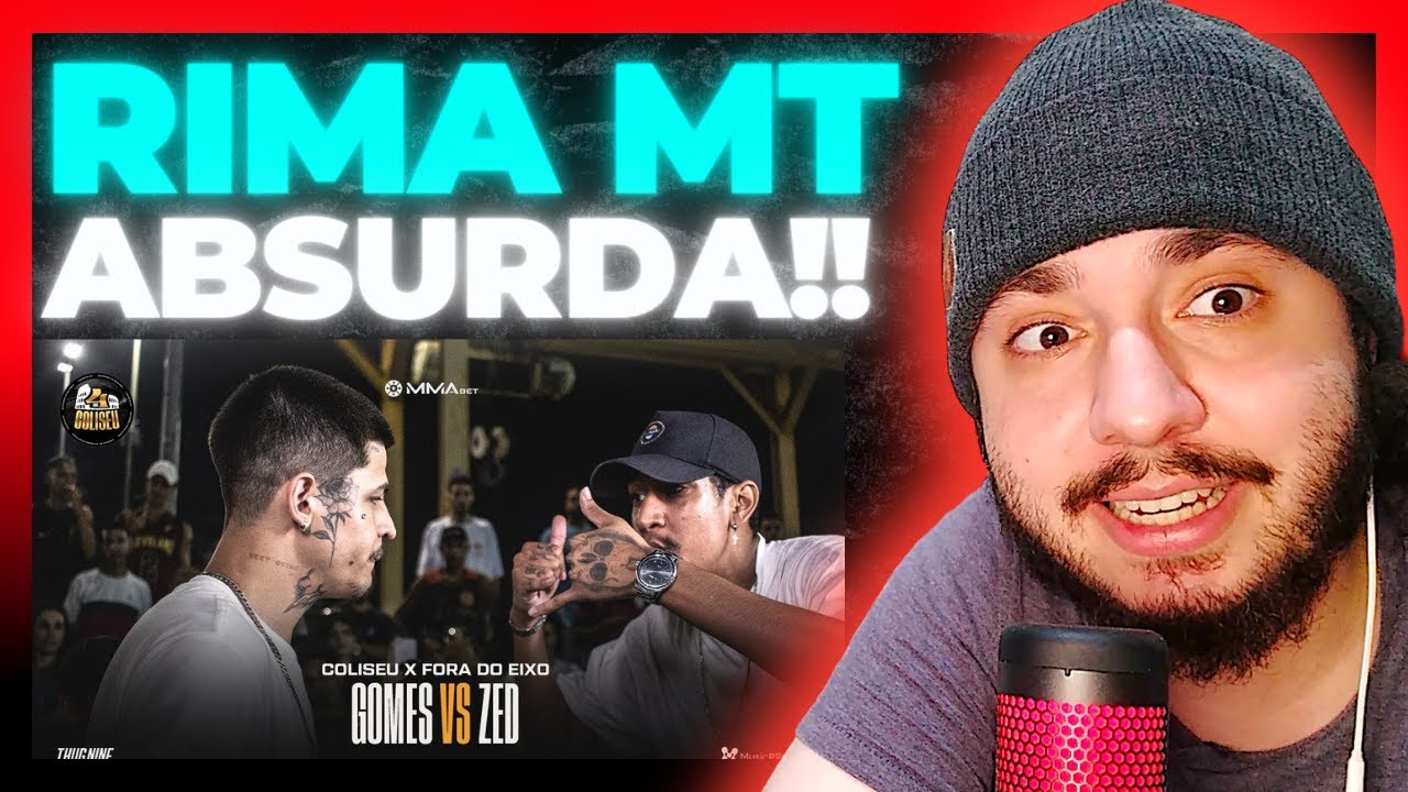 (HISTÓRICO 🔥🔥) GOMES (DF) X ZED - GRANDE FINAL - COLISEU X OS FORA DO EIXO | REACT BAUEB