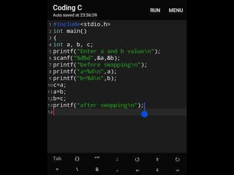 Swapping Of Two Numbers In C Program || C program To Swap Two Numbers # ...
