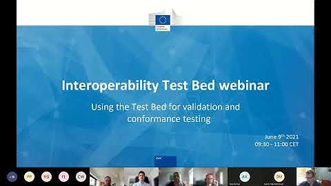 Interoperability Test Bed webinar | 9 June 2021