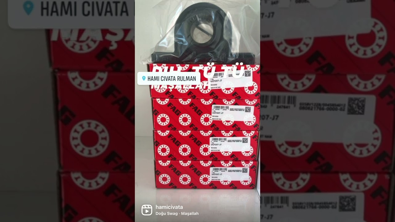 UCP 207 J7 FAG YATAKLI RULMAN