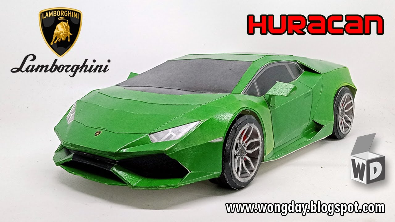Lamborghini Huracan Papercraft - YouTube