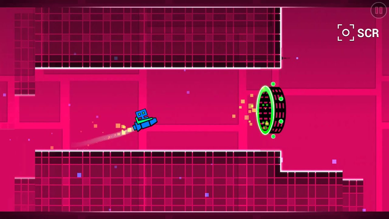 Geometry Dash Stage 1 - Stereo Madness. - YouTube