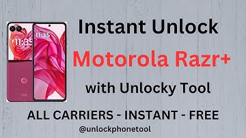 Unlock Motorola Razr+ with Unlocky Tool (INSTANT & FREE)
