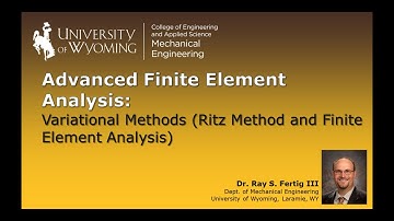 Variational Methods (Ritz Method and Finite Element Analysis)