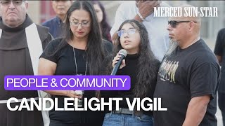 Candlelight Vigil Held In Merced To Remember Oscar Xavier Rodriguez