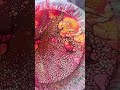 Reds &amp; copper for this bloom transfer! #kimjamesonart #fluidart #cellart