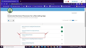 Create an Approval Process | Automate Business Processes for a Recruiting App | Salesforce