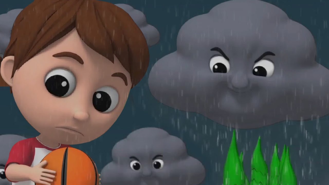 rain rain go away | nursery rhymes | kids songs | 3d rhymes | luke