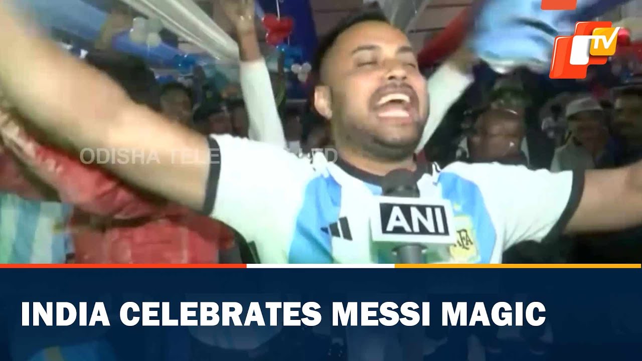 Football Fans In India Celebrate Messi Magic in FIFA World Cup OTV