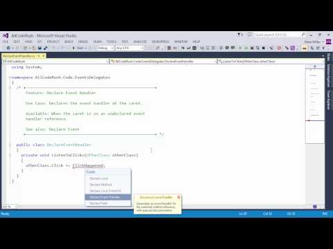 DevExpress CodeRush: Declare Event Handler