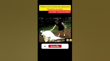 when i try to solve jee advanced question 😂😂|| jee memes|| #iitjee #iitjeememes #jee #jeemains #pw