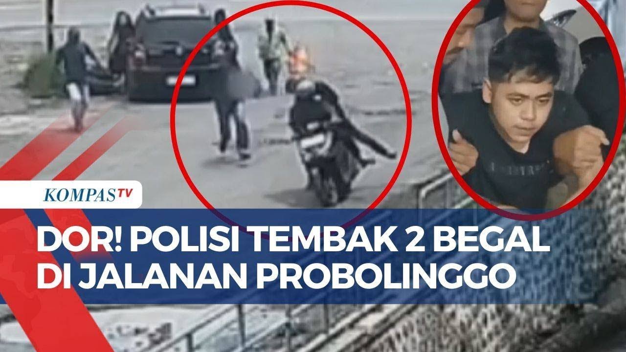 Detik-detik Polisi T3mbak Begal Motor Kabur di Jalanan Probolinggo, 2 Orang Ditangkap