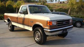 This is a super clean 1 owner 1991 ford f-250 xlt larait. there are
only 86,000 miles on truck and it runs great. big block 460 will
pull...