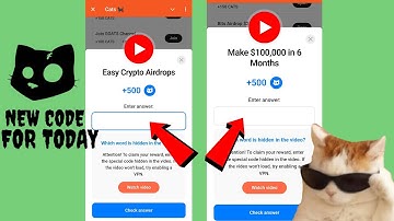 Easy Crypto Airdrops | Make $100000 in 6 Months  | Cats Video Code New Easy Crypto Airdrops Answer
