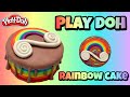 Play Doh Rainbow Cake how to make a rainbow play doh cake Creative Fun Learning