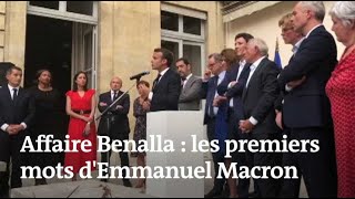 Macron sur l’affaire Benalla : « Le seul responsable, c’est moi »