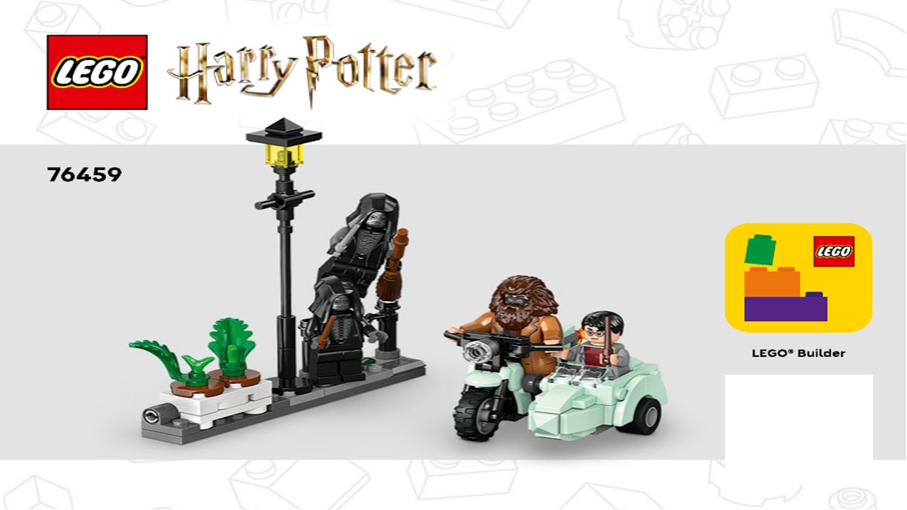 Harry Potter - Hagrid & Harry's Privet Drive Escape - Deathly Hallows LEGO instructions
