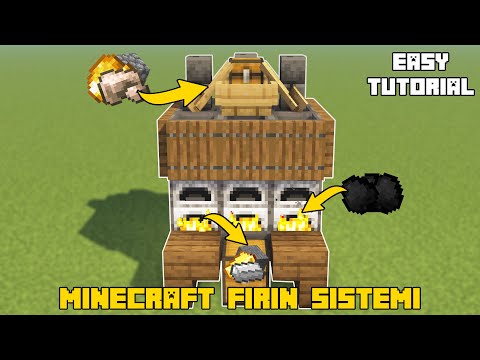 FIRIN SİSTEMİ !! Minecraft Fırın (Furnace System) Sistemi Nasıl Yapılır ? l Minecraft Sistemler