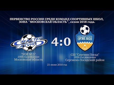 Видео к матчу УОР №5 - СШ Сергиев Посад