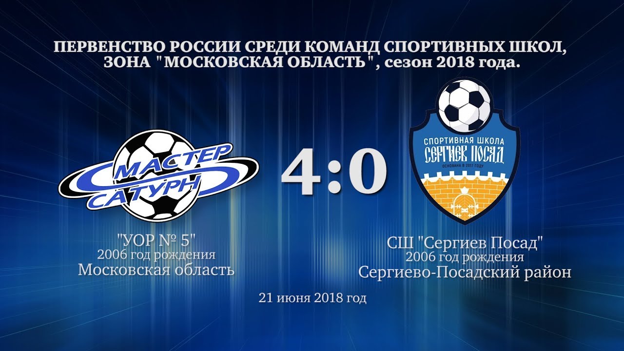 мастер сатурн фк Голы матча команды 2006 г.р. 21 июня 2018 год.